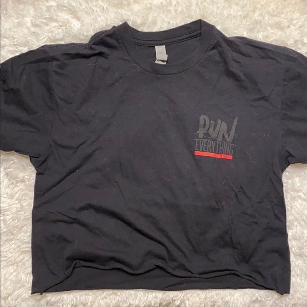 Run Everything Labs Cropped Gym Shirt